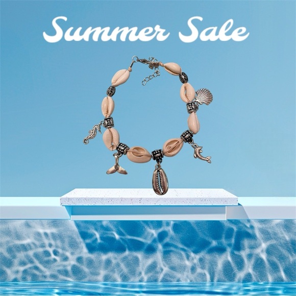 Jewelry - Seashell and ocean style anklet NIP perfect for summer